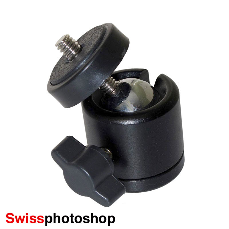 Mini Kugelkopf - Ball Head mit 2 Schrauben Anschluss