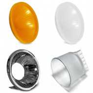 Lambency Diffusor P4 Set mit Dome und Chrome Canon 600EX, 580EX II Nikon SB900 Sony F58