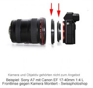 Retroadapter Umkehrring 58mm für Sony Alpha Kameras mit E-Mount, NEX System