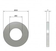 Unterlagscheibe 3/8 Zoll Chromstahl A2