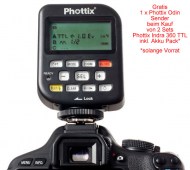 Phottix Indra 360 TTL Studioblitz Set inkl. Akku Pack und eingebautem Odin Empfänger